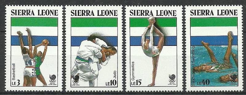 Znaczek Sierra Leone 1988 Mi 1092-1095 Czyste **