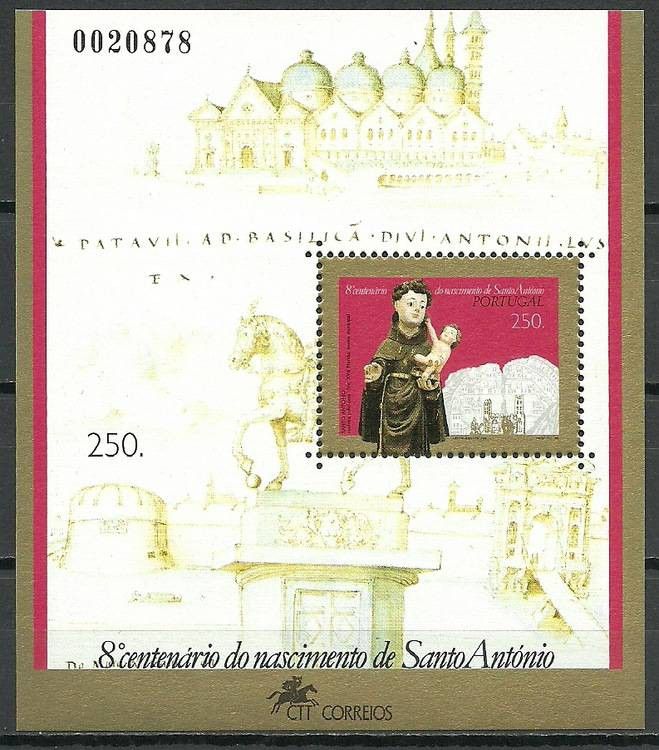 Znaczek Portugalia 1995 Mi bl 108 Czyste **