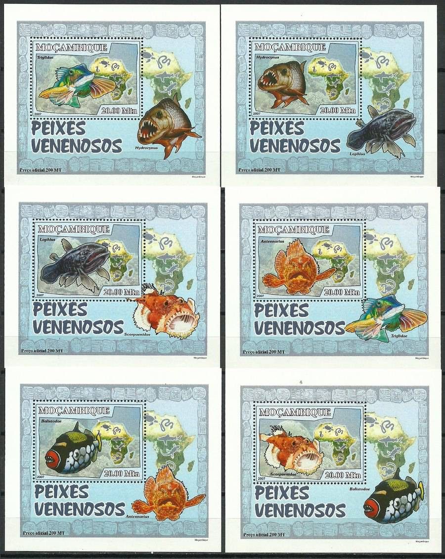 Znaczek Mozambik 2007 Mi lx 2949-2954 Czyste **