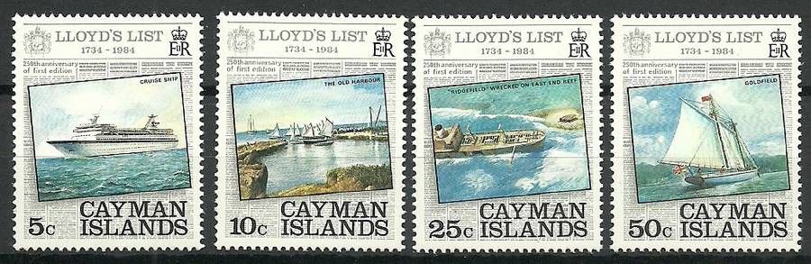 Znaczek Kajmany 1984 Mi 526-529 Czyste **