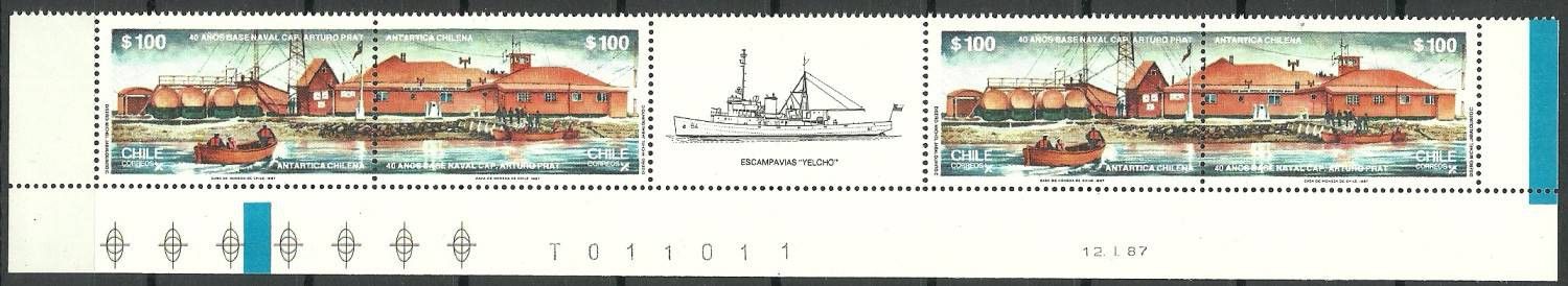 Znaczek Chile 1987 Mi 1171-1172 Czyste **