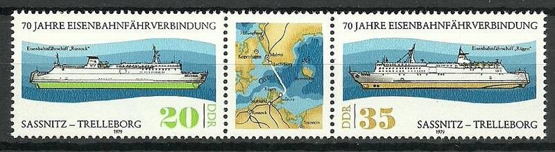 Znaczek NRD / DDR 1979 Mi 2429-2430 Czyste **