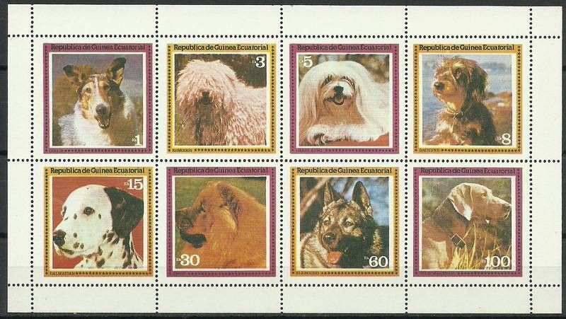 Znaczek Gwinea Równikowa 1978 Mi ark 1427-1434 Czyste **