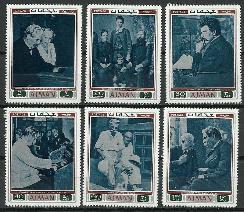 Znaczek Ajman / Adżman 1971 Mi 801-806 Czyste **