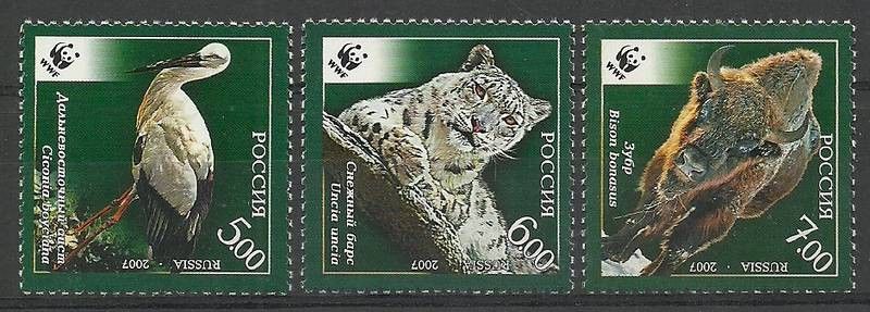 Znaczek Rosja 2007 Mi 1434-1436 Czyste **