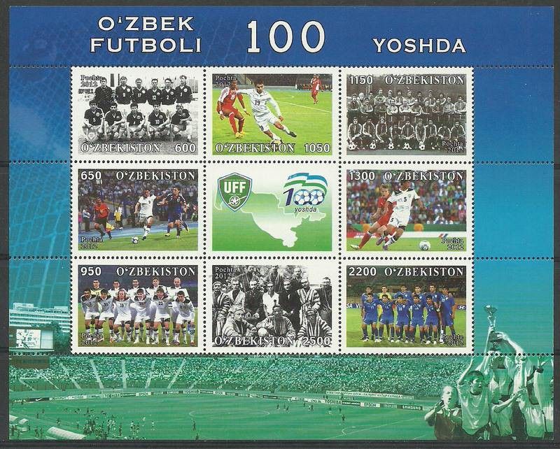 Znaczek Uzbekistan 2012 Mi ark 1034-1041 Czyste **