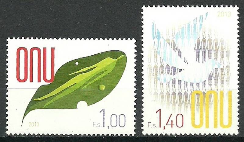 Znaczek Narody Zjednoczone Genewa 2013 Mi 807-808 Czyste **