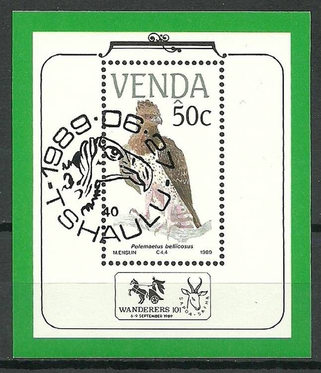 Znaczek Venda 1989 Mi bl 5 Stemplowane