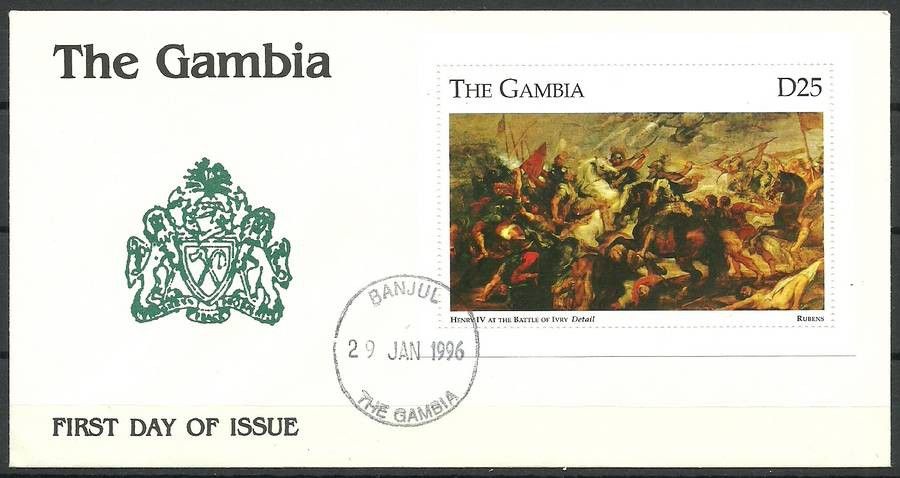 Znaczek Gambia 1996 Mi bl 277 FDC