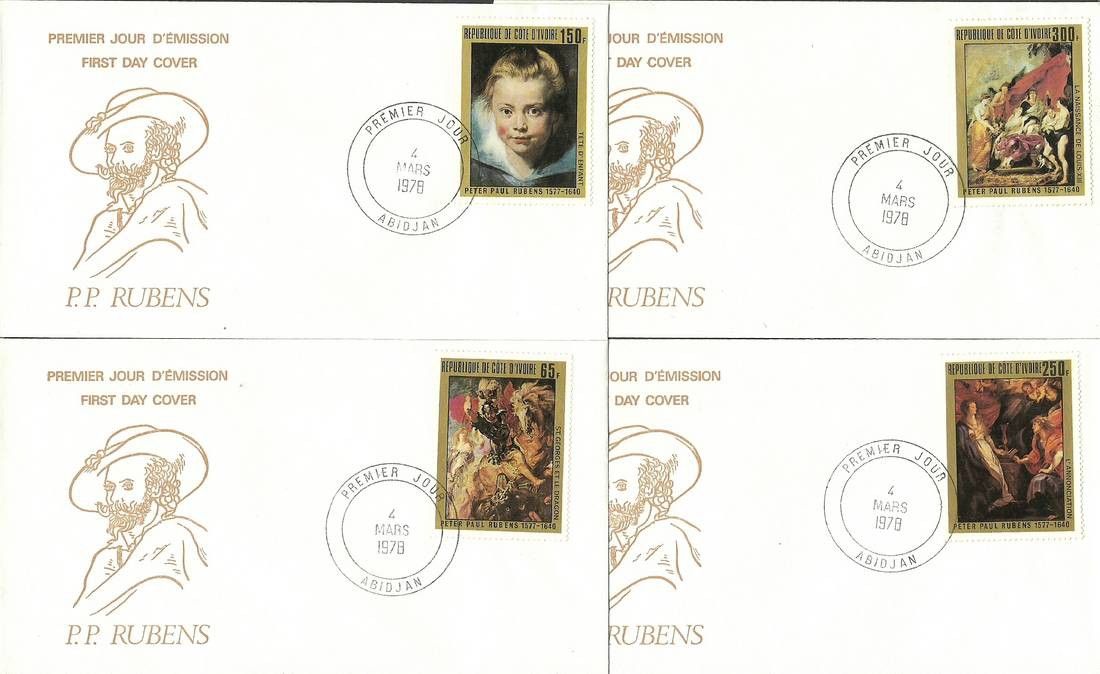 Znaczek Wybrzeże Kości Słoniowej 1978 Mi 537-540 FDC