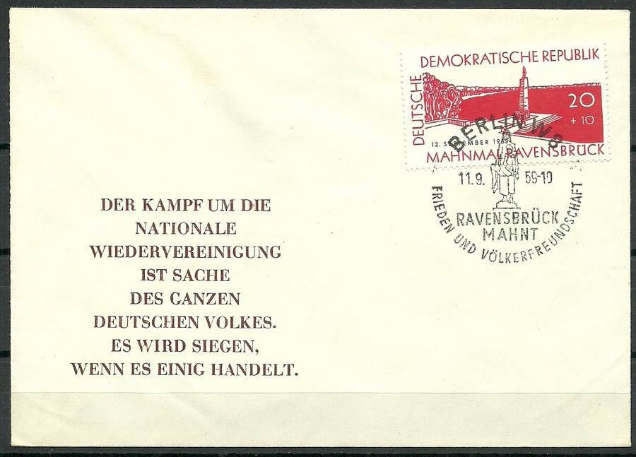 Znaczek NRD / DDR 1959 Mi 720 FDC