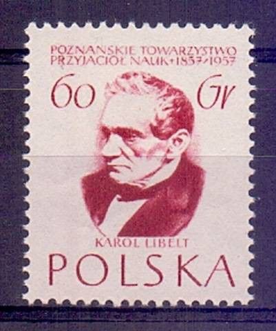 Znaczek Polska 1957 Mi 1033 Fi 888 Czyste **