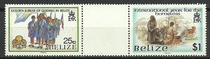 Znaczek Belize 1987 Mi 964+971 Czyste **
