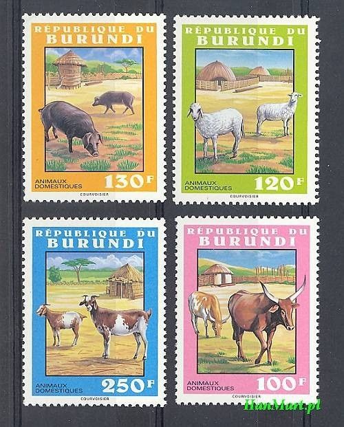 Znaczek Burundi 1993 Mi 1786-1789 Czyste **