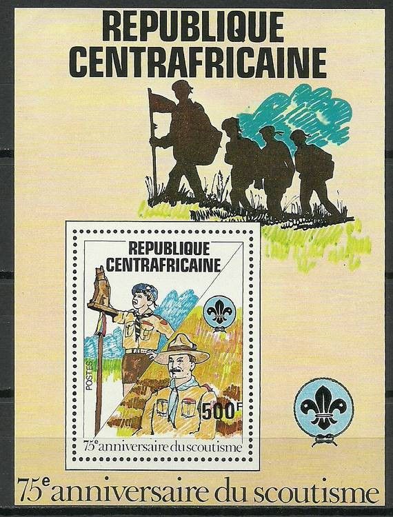 Znaczek Republika Środkowoafrykańska 1982 Mi bl 163 Czyste **