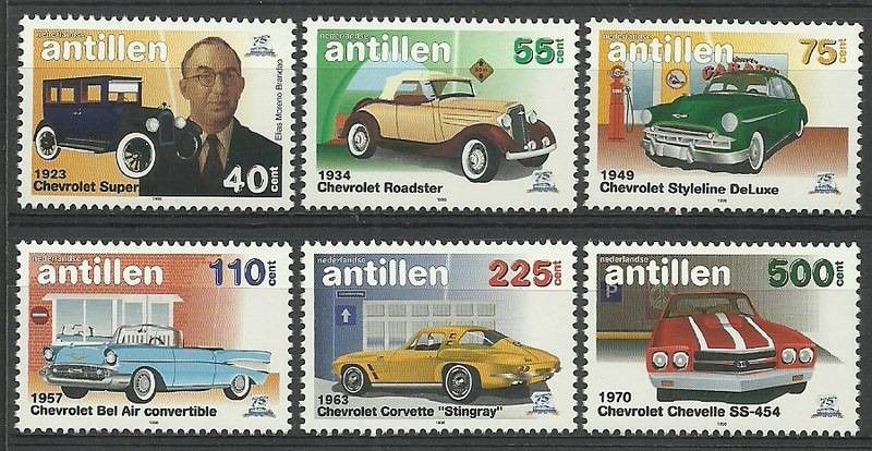 Znaczek Antyle Holenderskie 1998 Mi 955-960 Czyste **