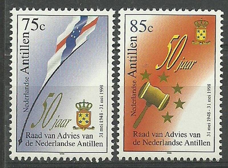 Znaczek Antyle Holenderskie 1998 Mi 961-962 Czyste **