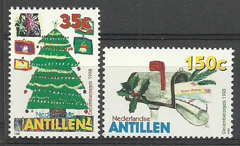 Znaczek Antyle Holenderskie 1998 Mi 989-990 Czyste **