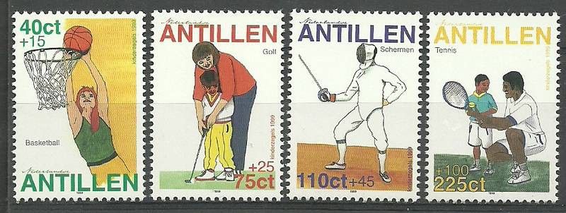 Znaczek Antyle Holenderskie 1999 Mi 1032-1035 Czyste **