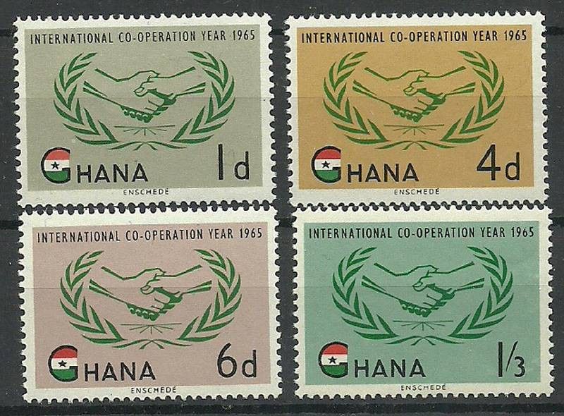 Znaczek Ghana 1965 Mi 206-209 Czyste **