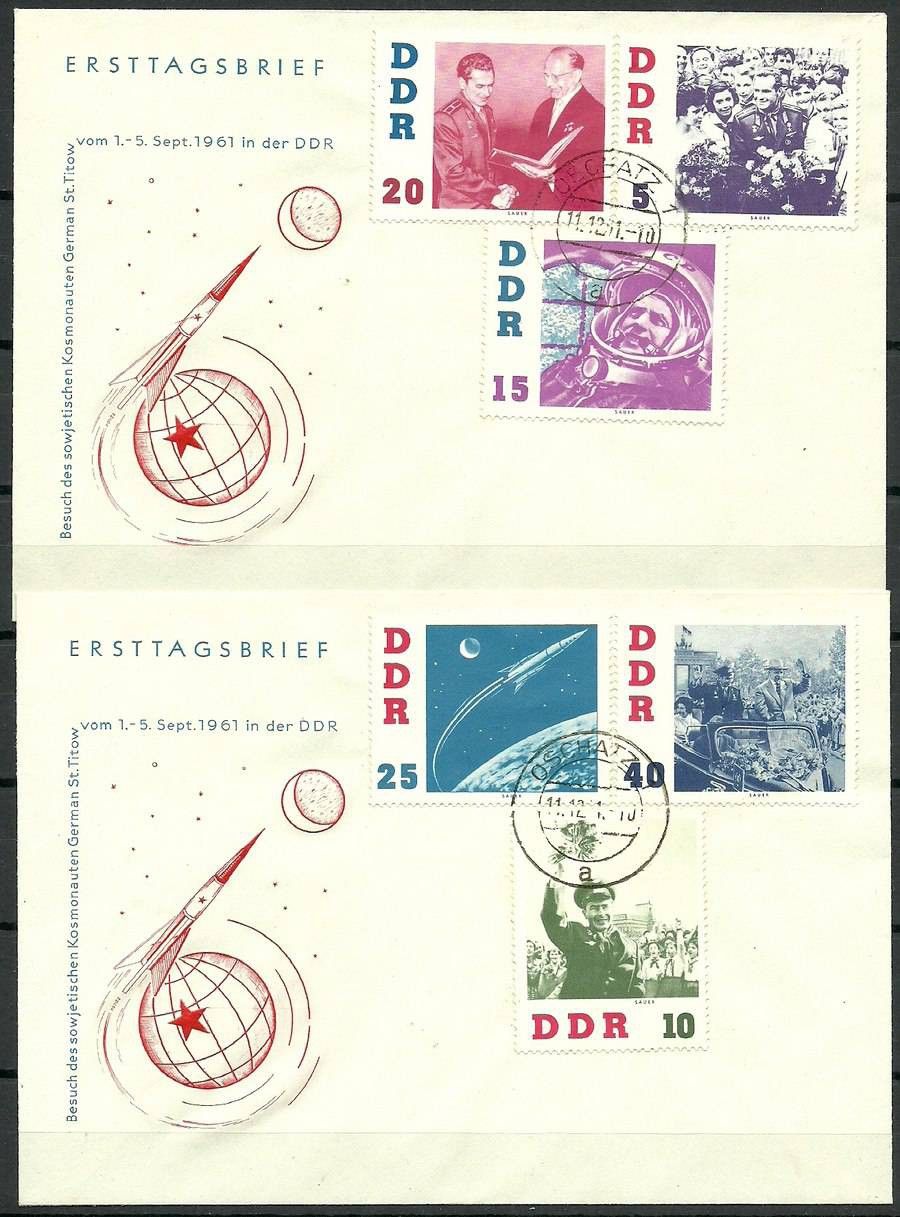 Znaczek NRD / DDR 1961 Mi 863-868 FDC