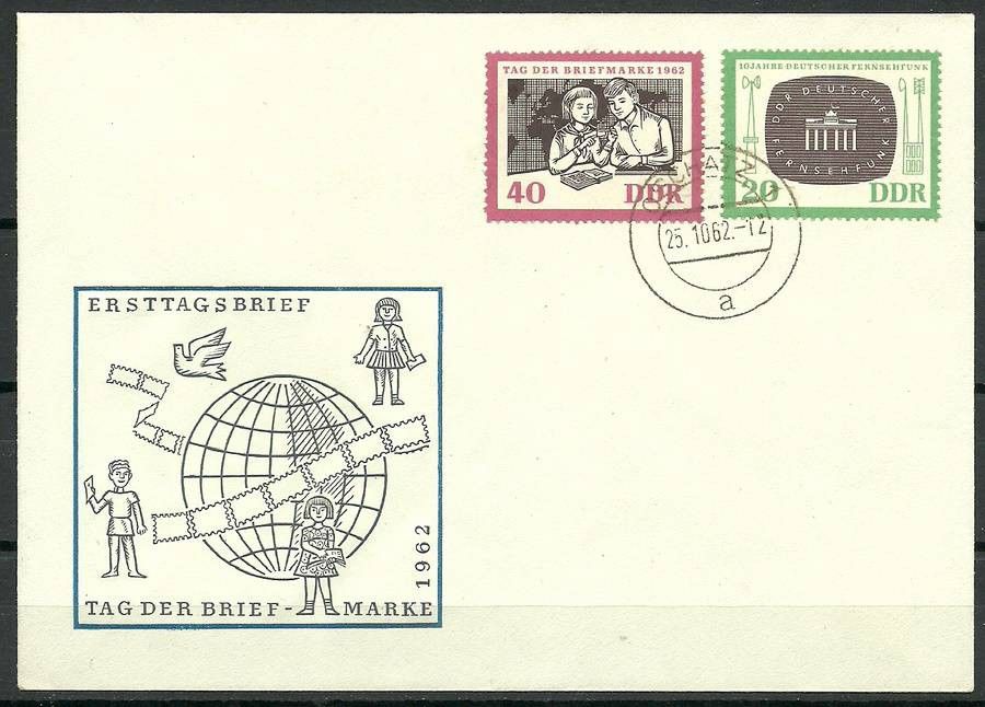 Znaczek NRD / DDR 1962 Mi 923-924 FDC
