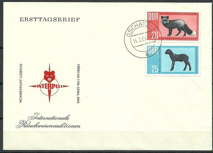 Znaczek NRD / DDR 1963 Mi 945-946 FDC