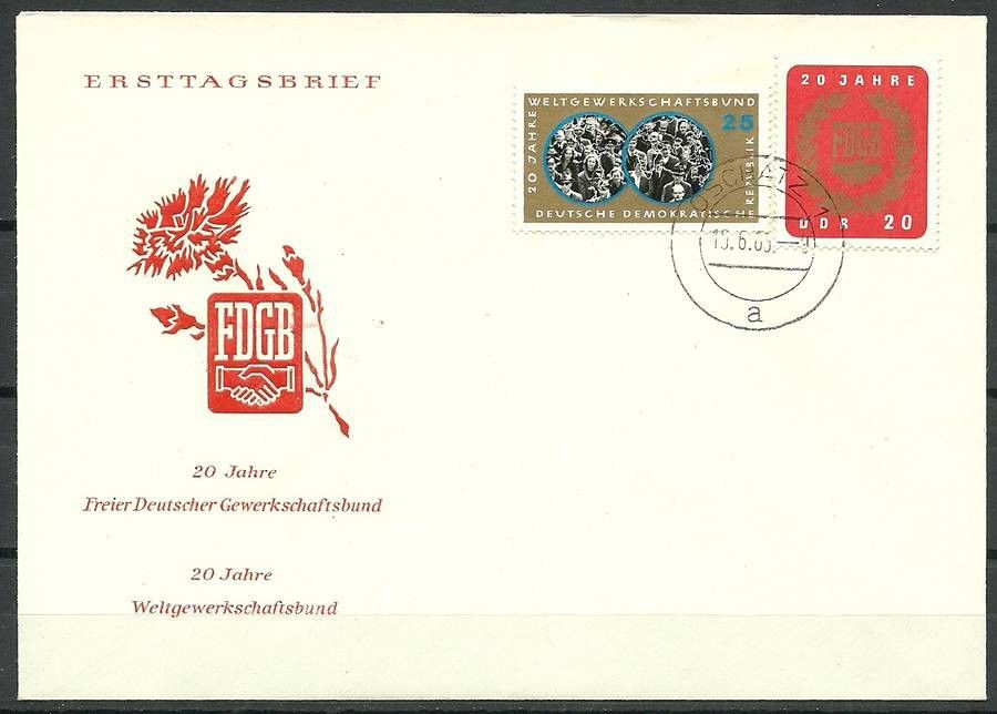 Znaczek NRD / DDR 1965 Mi 1115-1116 FDC