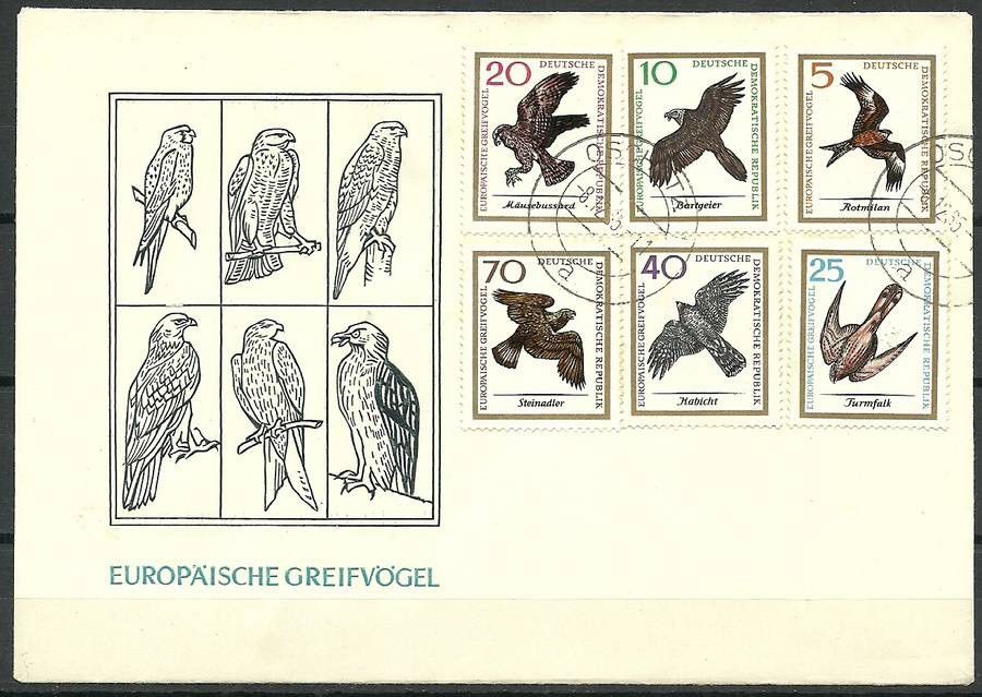 Znaczek NRD / DDR 1965 Mi 1147-1152 FDC