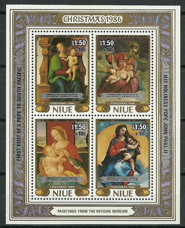 Znaczek Niue 1986 Mi bl 107 Czyste **