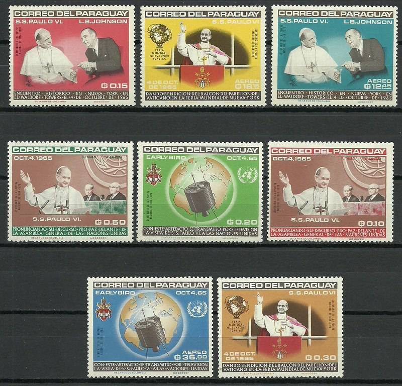 Znaczek Paragwaj 1965 Mi 1487-1494 Czyste **