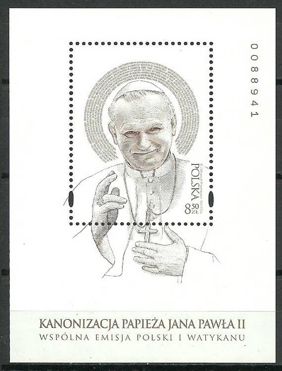 Znaczek Polska 2014 Mi bl 224 Czyste **