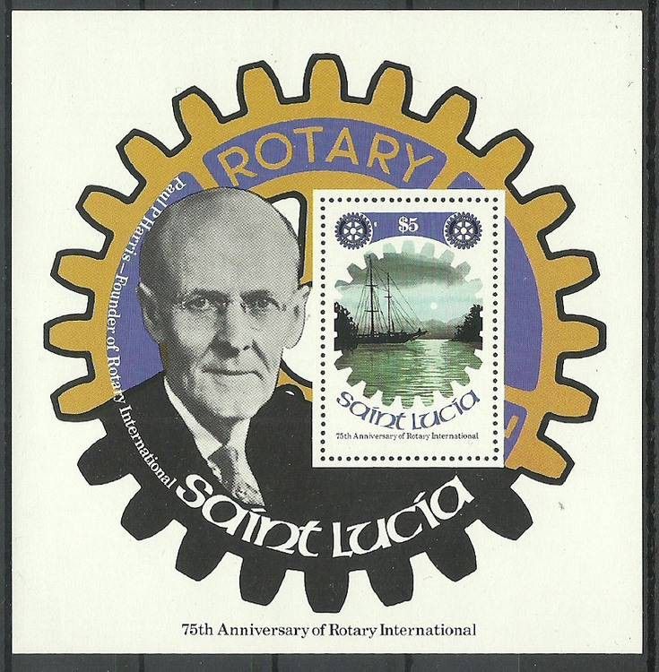 Znaczek Saint Lucia 1981 Mi bl 25 Czyste **