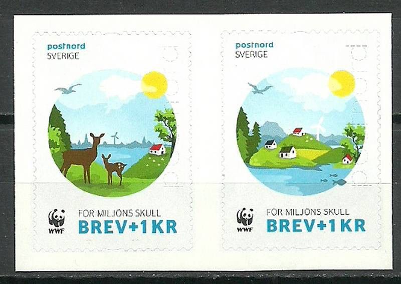 Znaczek Szwecja 2015 Mi 3049-3050 Czyste **