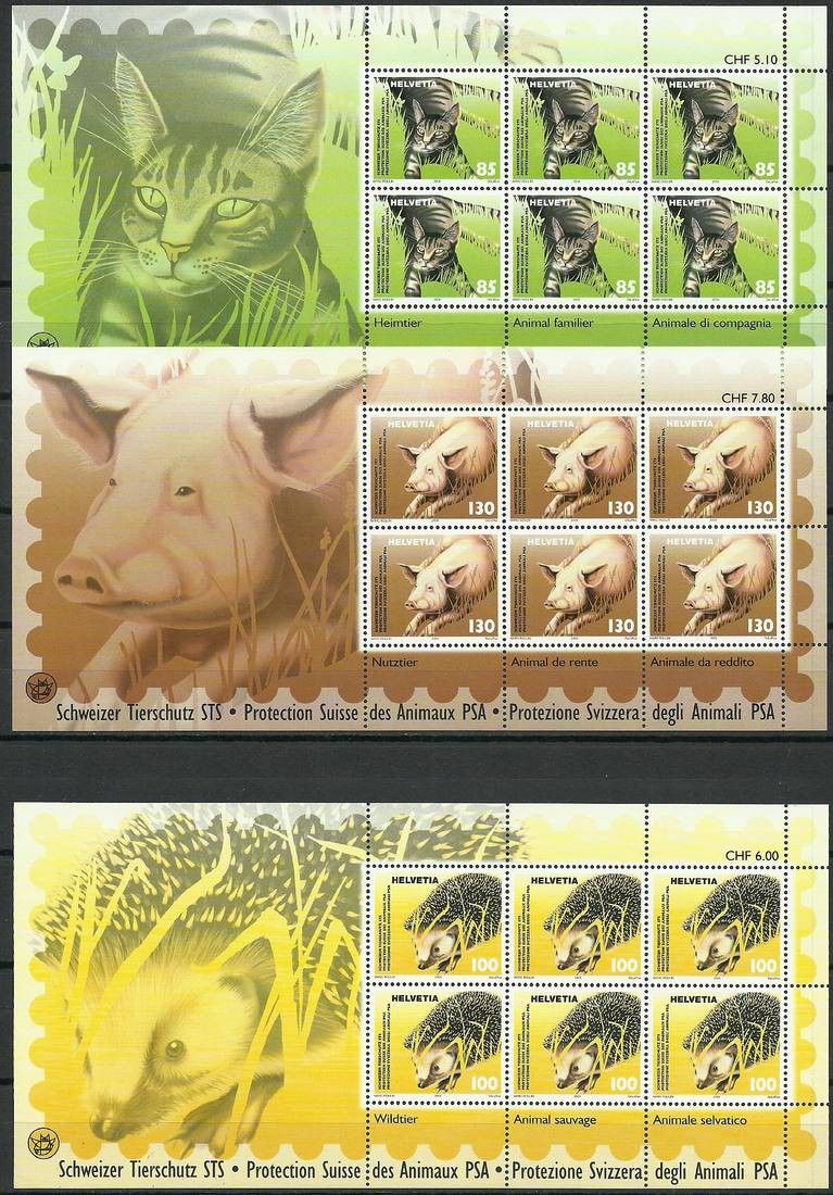Znaczek Szwajcaria 2004 Mi ark 1886-1888 Czyste **