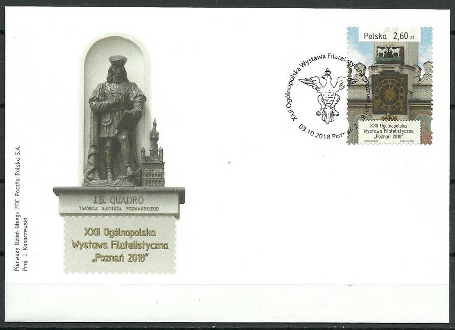 Znaczek Polska 2018 Mi 5022 Fi 4872B FDC