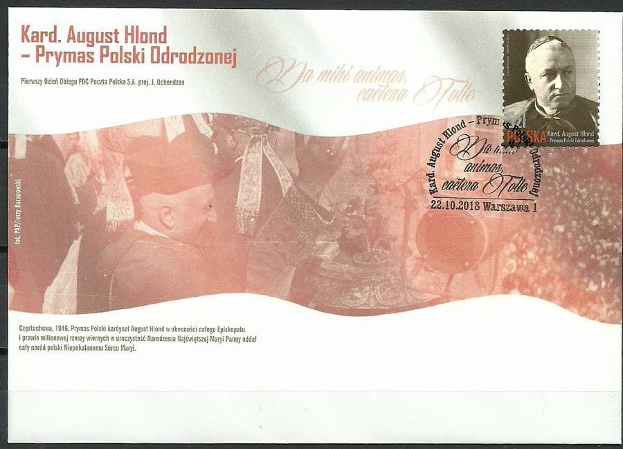 Znaczek Polska 2018 Mi 5026 Fi 4876 FDC