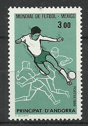 Znaczek Andora Francuska 1986 Mi 371 Czyste **