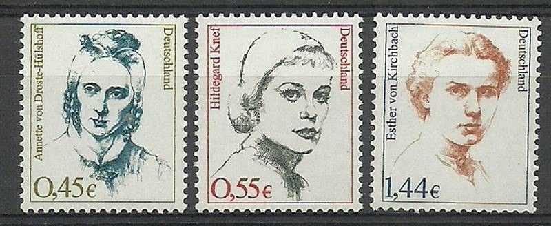 Znaczek Niemcy 2002 Mi 2295-2297 Czyste **