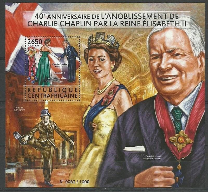 Znaczek Republika Środkowoafrykańska 2015 Mi bl 1344 Czyste **