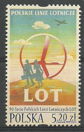 Znaczek Polska 2019 Mi 5086 Fi 4936 Czyste **