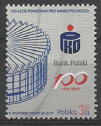 Znaczek Polska 2019 Mi 5089 Fi 4939 Czyste **