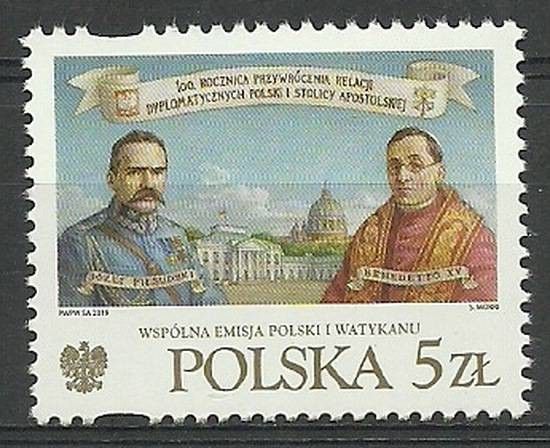 Znaczek Polska 2019 Mi 5100 Fi 4950 Czyste **