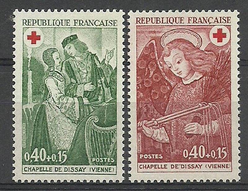 Znaczek Francja 1970 Mi 1733-1734 Czyste **