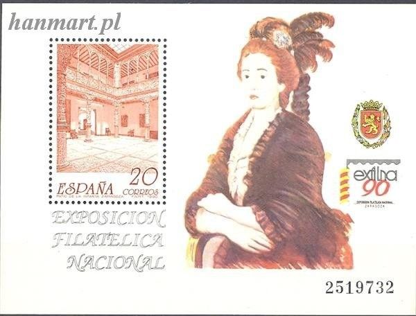 Znaczek Hiszpania 1990 Mi bl 36 Czyste **