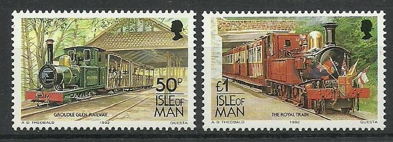 Znaczek Wyspa Man 1988 Mi 383-384II Czyste **