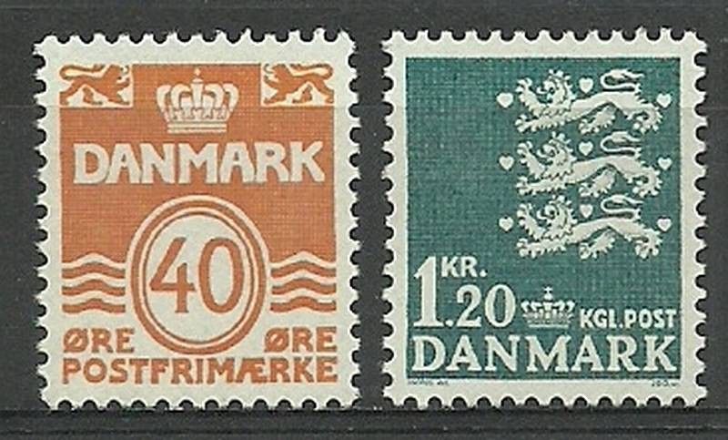 Znaczek Dania 1971 Mi 512-513 Czyste **