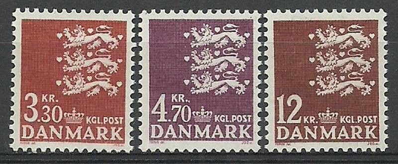 Znaczek Dania 1981 Mi 725-727 Czyste **