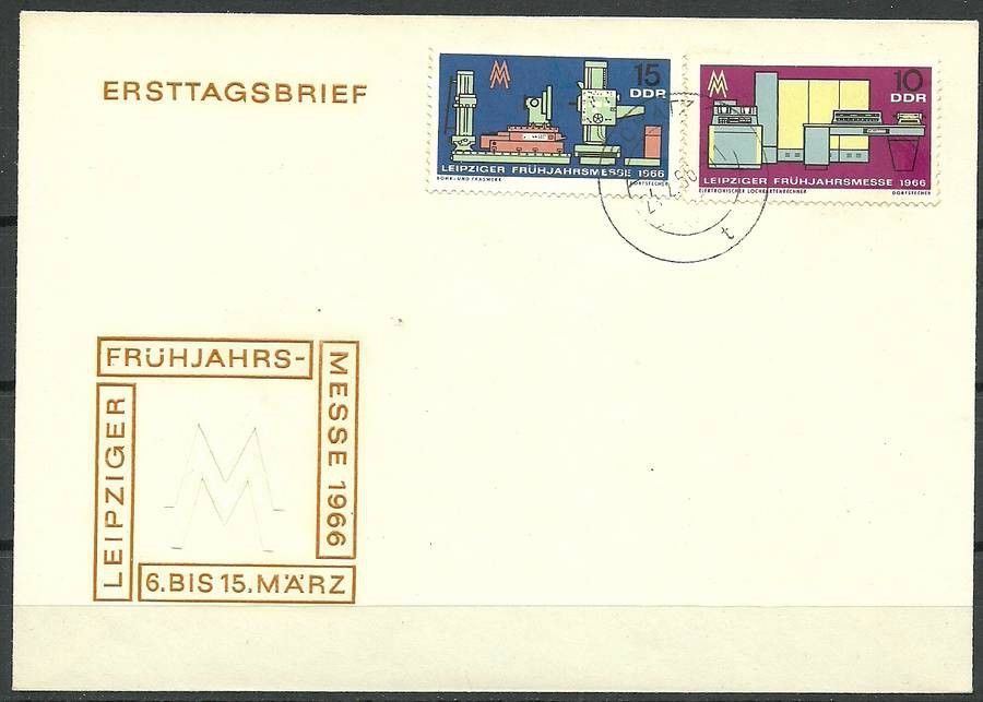 Znaczek NRD / DDR 1966 Mi 1159-1160 FDC