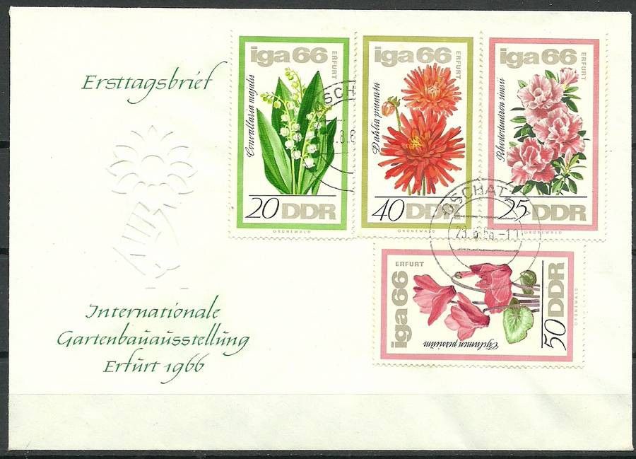 Znaczek NRD / DDR 1966 Mi 1189-1192 FDC